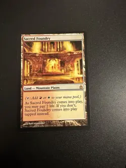 MTG Magic: The Gathering Sacred Foundry Ravnica: City of Guilds Regular - Image 1