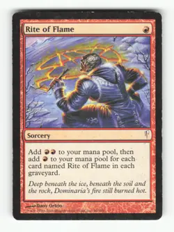 Rite of Flame C Coldsnap 96 MP Normal MTG - Image 1