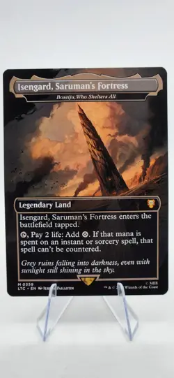 Magic: The Gathering Commander LOTR Isengard Saruman's Fortress (Boseiju) Reg - Image 1