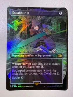 Excalibur II 0352 Borderless Final Fantasy Foil MTG English - Image 1