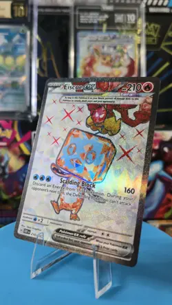 Pokemon TCG Eiscue ex Sv03: Obsidian Flames 210/197 Holo Ultra Rare M/NM - Image 1