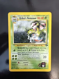 Pokemon TCG Erika's Venusaur Gym Challenge 4/132 LP - Image 1