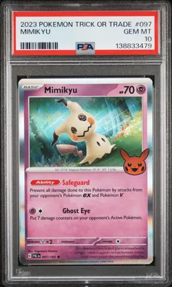2023 POKEMON TRICK OR TRADE #097 MIMIKYU PSA 10 - Image 1