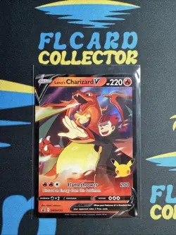 Pokemon TCG Lance's Charizard V Celebrations SWSH133 Black Star Promo Regular NM - Image 1