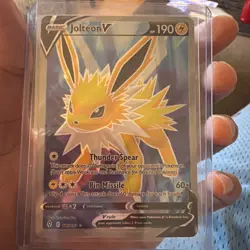 Jolteon V 177/203 SWSH Evolving Skies Full Art Ultra Rare Holo Pokemon 2021 MINT - Image 1