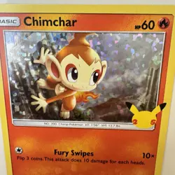 Chimchar 12/25 Promo Holo McDonald's 25th Anniversary Promos Pokemon - Image 3