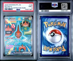 2025 Pokemon PFL Rotom EX Special Illustration Rare PSA 9 #126/094 - Image 3