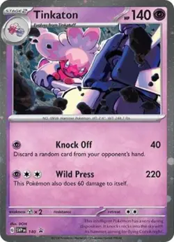 Tinkaton - SVP140 - Holo Rare (Cosmo Holo) Near Mint Pokemon Promos - Image 1