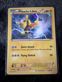 Pokemon TCG Pikachu Libre Holo 30/30 XY Black Star Promo 2016 Rare - Image 1