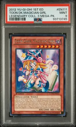 2012 Yugioh Toon Dark Magician Girl LCYW-EN111 1st Edition PSA 9 - Image 1