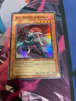 YUGIOH - ROSE WARRIOR OF REVENGE - SUPER RARE - CSOC-ENSP1 - LP - LIMITED - Image 1
