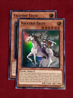 SHVA-EN003 (x2) Valkyrie Erste - Super Rare 1st Edition Yu-Gi-Oh! Unplayed Mint+ - Image 1