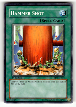 Hammer Shot SD4-EN024 1st Edition Common Structure Deck: Fury from the Deep LP - Image 1