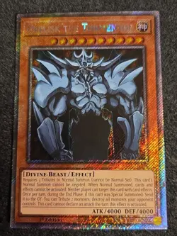 Obelisk The Tormentor RA04-EN116 Platinum Secret Rare Yugioh 1st Edition Mint - Image 1