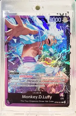 One Piece CCG Monkey.D.Luffy OP09-061 Leader ST26 English Foil Card - Image 1