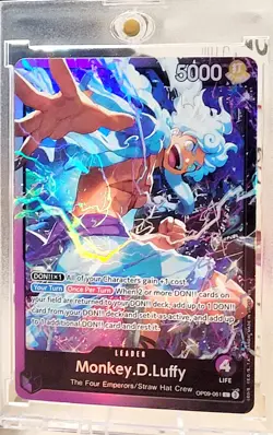 One Piece CCG Monkey.D.Luffy OP09-061 Leader ST26 English Foil Card - Image 3