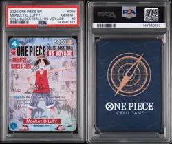 PSA 10 Luffy P-055 2026 US Voyage One Piece College + Official Poster (In Hand) - Image 5