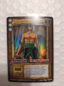 Bandai One Piece CCG Card Roronoa Zolo Zoro The Never-Ending Road Of The Sword - Image 2