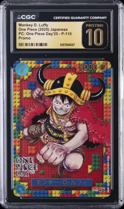 2025 ONE PIECE PC: ONE PIECE DAY '25 JPN PROMO MONKEY D. LUFFY CGC 10 PRISTINE - Image 1