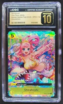 2024 ONE PIECE SHIRAHOSHI BANDAI GAMES FEST OP03-116 CGC 10 PRISTINE RC7 - Image 1