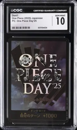2025 ONE PIECE PC: ONE PIECE DAY '25 JPN DON!! CGC 10 GEM MINT - Image 1