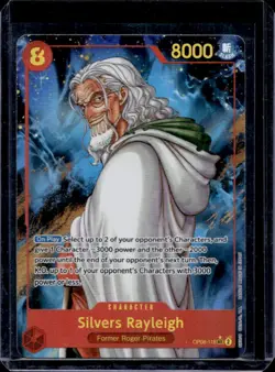2024 One Piece Two Legends Silvers Rayleigh Secret Rare #OP08-118 - Image 1