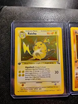 Pokemon TCG Raichu 1999+Moltres And Vapereon 1st Edition Holo 3 Card Lot - Image 1