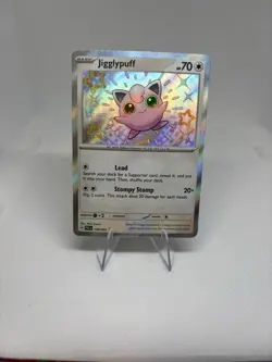 Pokemon Card Jigglypuff 198/091 Paldean Fate Shiny Holo - Image 1