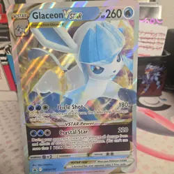 Pokemon TCG Holo Jumbo Card Glaceon VSTAR SWSH197 Black Star Promo Oversized - Image 1