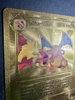 ❤‍🔥 Charizard 120 HP Pokemon Gold Foil Card 4/102 ✨ - Image 2