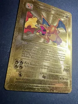 ❤‍🔥 Charizard 120 HP Pokemon Gold Foil Card 4/102 ✨ - Image 3
