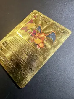 ❤‍🔥 Charizard 120 HP Pokemon Gold Foil Card 4/102 ✨ - Image 4