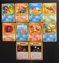 Lot Of 10 Vintage Pokemon Pocket Monsters Japanese Cards 1996 -No Holographics - Image 1