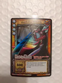 Bandai One Piece CCG Card Hawk-Eye Mihawk Silver Rare Silver Letters Vintage - Image 2