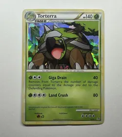 Torterra 10/95 Cracked Ice Holo Rare Pokemon TCG HGSS Unleashed Card - Image 1