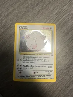 Chansey 31/130 Base Set 2 Holo Pokemon Card - Image 1