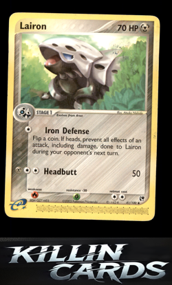 Lairon 41/100 Pokemon Uncommon Sandstorm Card MP - Image 1