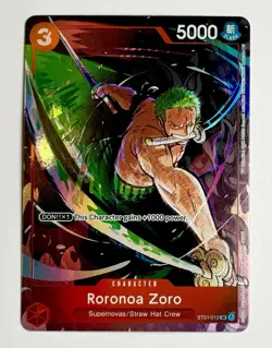 2023 One Piece Roronoa Zoro Gift Collection (Alt Art) ST01-013 Promo Foil Card - Image 1
