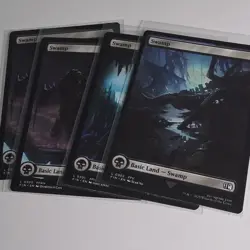 Magic: The Gathering Final Fantasy Swamp Basic Land 4 cards Multiple Artworks - Image 1