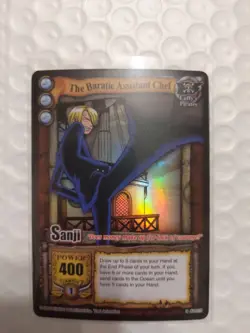 Bandai One Piece CCG Card Sanji The Baratie Assistant Chef Holo CH025 Vintage - Image 2