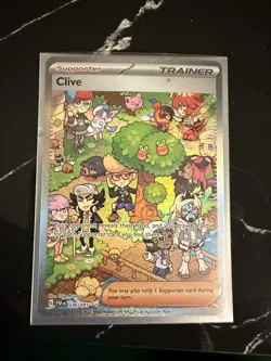 Pokemon TCG Clive 236/091 Paldean Fates Special Illustration Rare Card SIR NM - Image 1