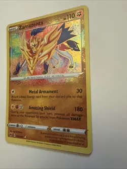 Pokemon TCG Zamazenta Vivid Voltage Holo Card 102/185 Amazing Rare - Image 2