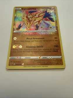 Pokemon TCG Zamazenta Vivid Voltage Holo Card 102/185 Amazing Rare - Image 3