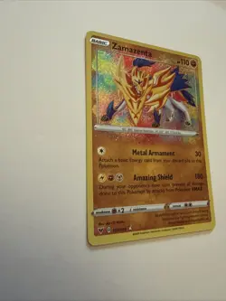 Pokemon TCG Zamazenta Vivid Voltage Holo Card 102/185 Amazing Rare - Image 4