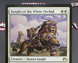 MTG Knight of the White Orchid- DAMAGED -Magic Origins Magic Card #021 - Image 3
