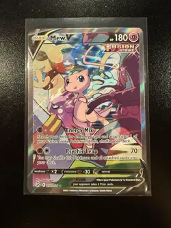 Mew V (Alternate Full Art) 251/264 Swsh08: Fusion Strike Holo - Pokemon Card NM - Image 1