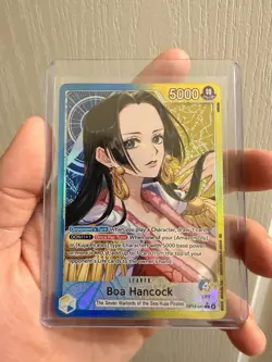 One Piece Boa Hancock OP14-041 Alt Art Leader Card - The Azure Sea's Seven NM - Image 1
