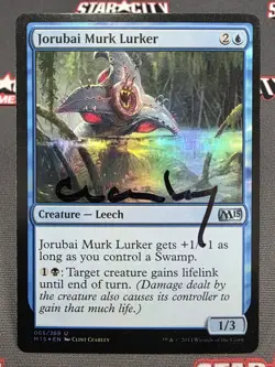 MTG FOIL Jorubai Murk Lurker- Signed -Magic 2015 Magic the Gathering Card #065 - Image 1