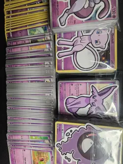 50x Psychic Type Bulk Lot Pokemon Cards + 1 V Or Ex And More! - Image 1