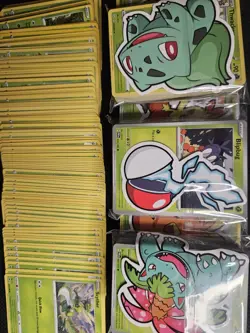 50x Grass Type Bulk Lot Pokemon Cards + 1 V Or Ex And More! - Image 1